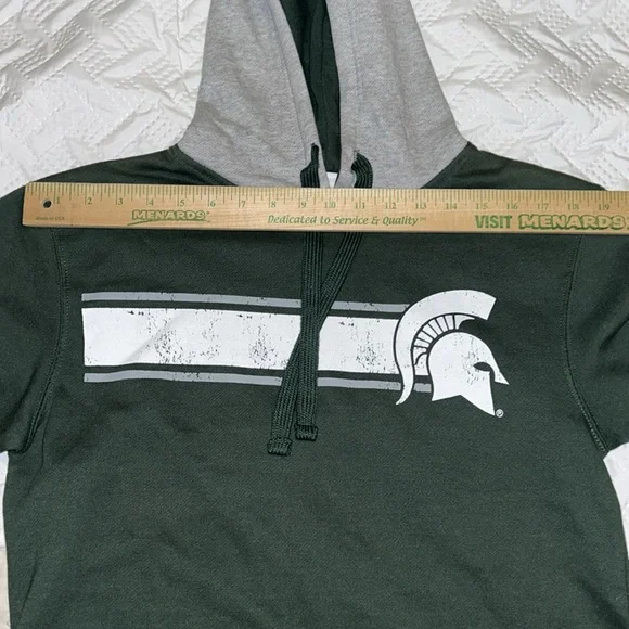 Pro Edge by Knights Apparel Michigan State University Spartan Hooded Sweatshirt - Picture 6 of 7